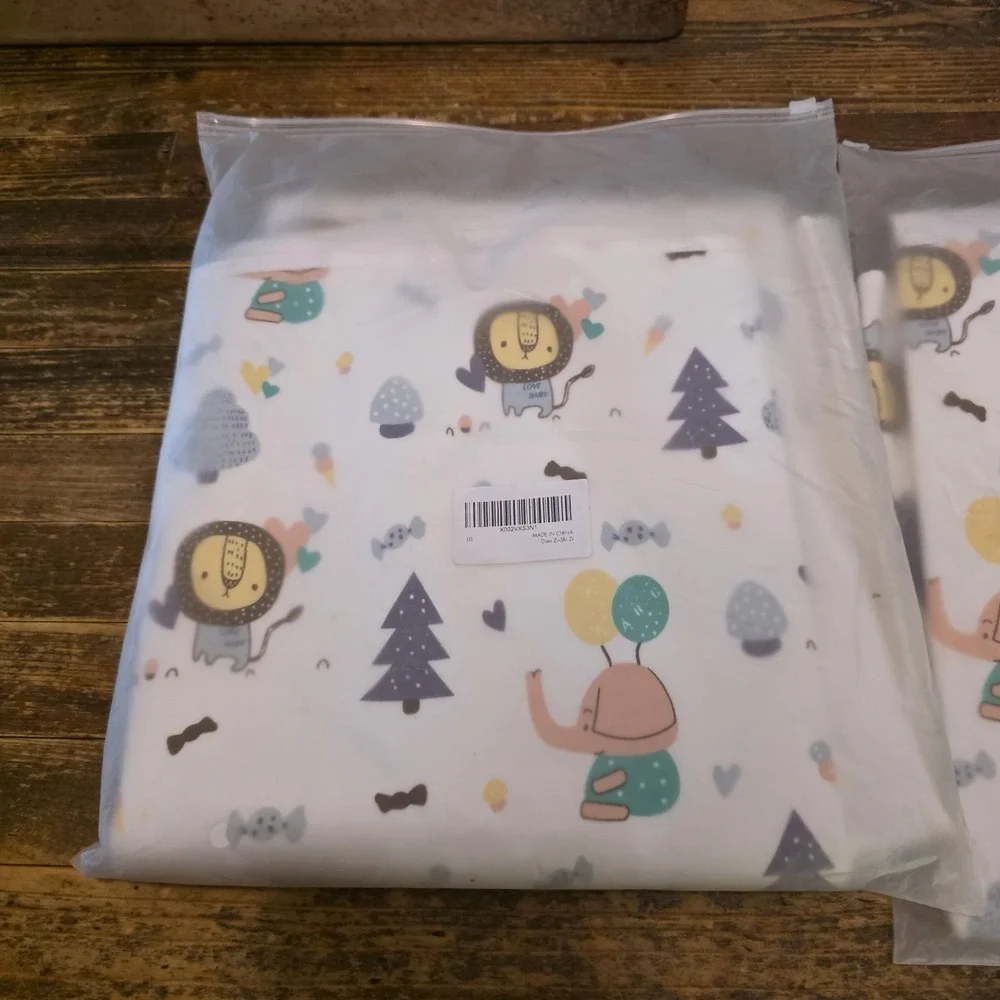 2 Waterproof Baby Pads Organic Cotton Crib Mattress Protector Soft Absorbent New